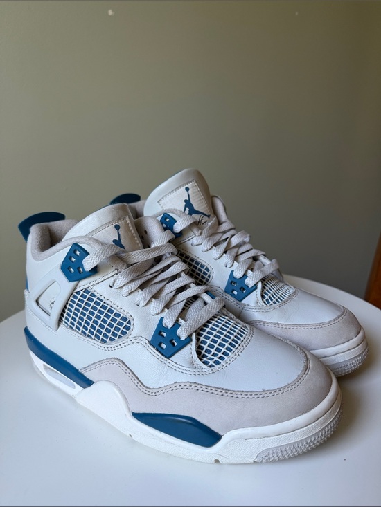 Nike Other - Nike Air Jordan 4 Retro Military Blue GS White Blue Sneakers Size6.5Y HF4281-141